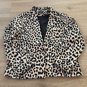 Nasty Gal Leopard Blazer